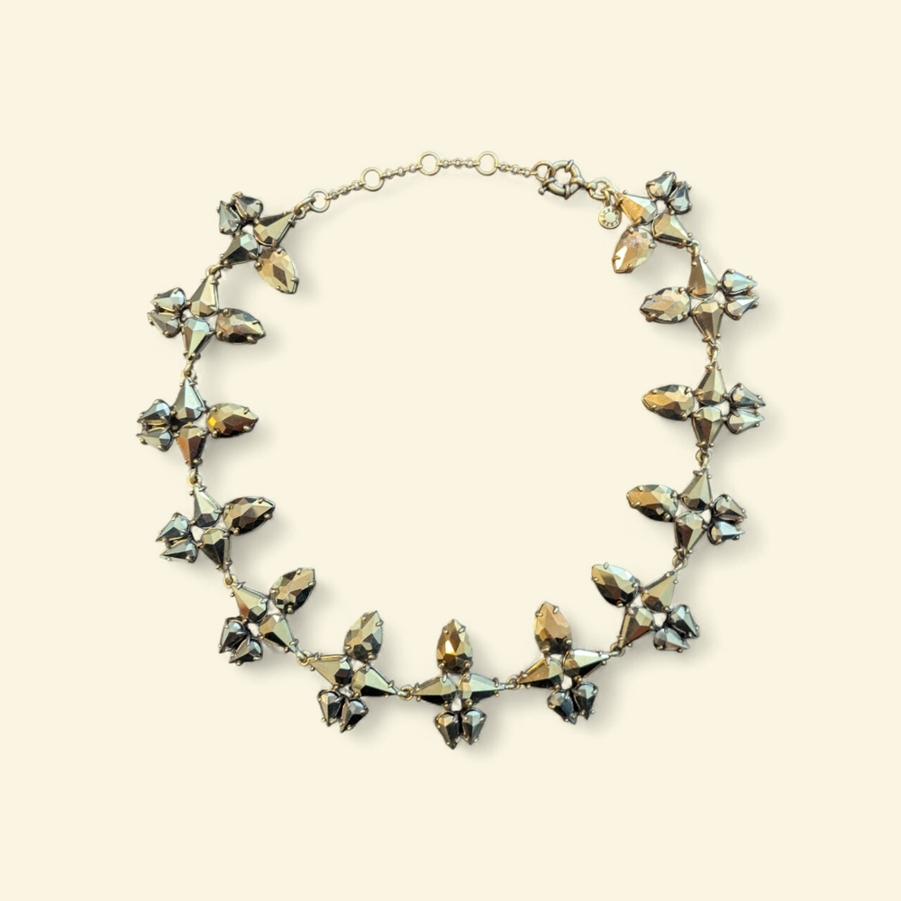 J. Crew Radiant Crystal Gold Choker